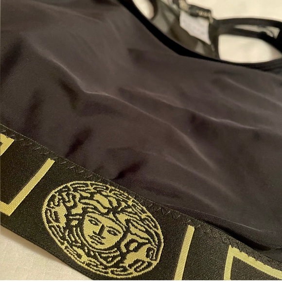 Womens Versace Greca Border sports bra size large - Picture 3 of 8